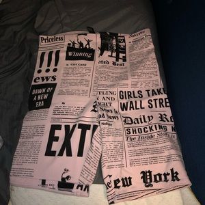 Newspaper shorts